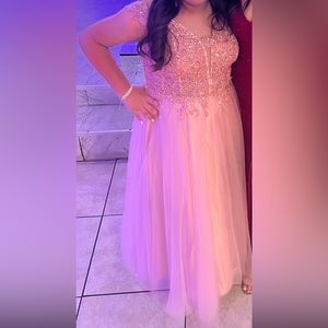 Like New Rose Gold Dress Size XL